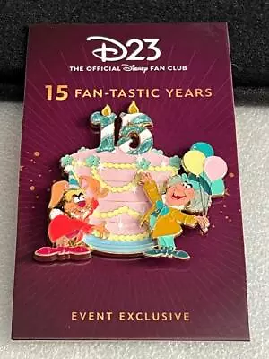 Disney DEC D23 15th Anniversary Event Mad Hatter & March Hare Cake LE 300 Pin • £57.84