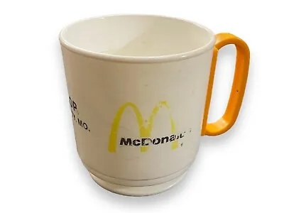 Vintage McDonald's Plastic Coffee Travel Mug Cup • $12