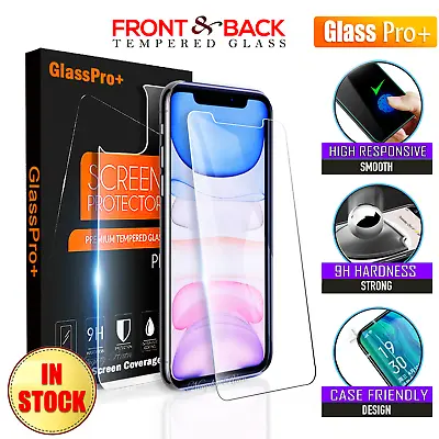 $3.49 • Buy For IPhone 12 11 Pro X XS Max XR 7 8 6 6S Plus Tempered Glass Screen Protector