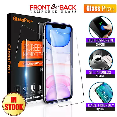 For IPhone 12 11 Pro XS Max XR X 7 8 6 6S Plus Tempered Glass Screen Protector • $2.99