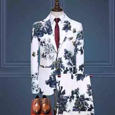 (Blazer + Trousers) Men's High-end Performance Gentleman Wearing Two-piece Suit • $109