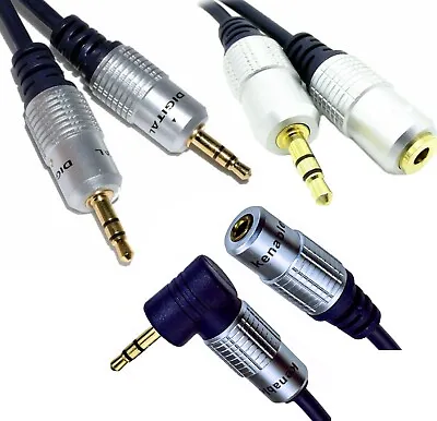 Headphone Aux Cable Audio Lead 3.5mm Jack Stereo PC Car Male To Male & Female • £10.49