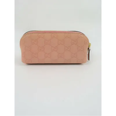 $235 • Buy Gucci Guccissima Small Cosmetic Case Pink