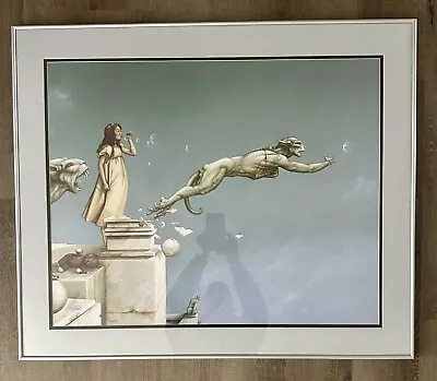 Michael Parkes  Gargoyles  Print (Matted And Framed) • $100