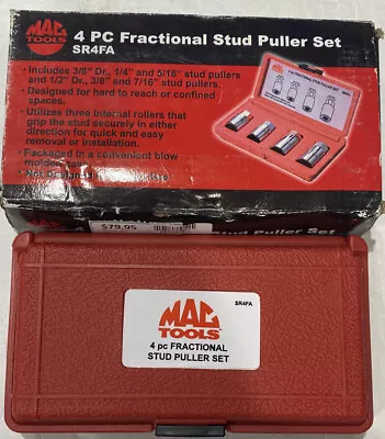 Mac Tools 4Pc Fractional Stud Puller Set SR4FA With Case IN BOX • $80