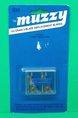 Muzzy 125 Grain 3 Blade Broadhead Replacement Blades #330 - New Pack • $19.95