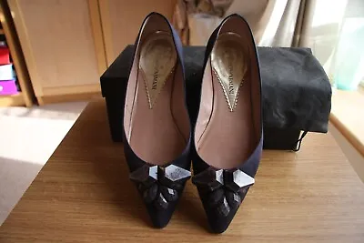 £30 • Buy Genuine Emporio Armani Womens Silk Ballerina Flat Shoes Size 36