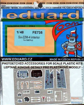 EDUFE735 1:48 Eduard Color Zoom PE - Su-22M-4 Interior (SMR Kit) • $22.04