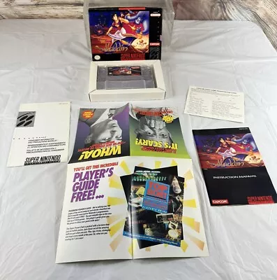 Aladdin Super Nintendo SNES In Original Box Works Video Game Manual Complete • $62.75