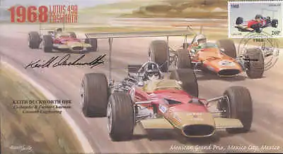 1968 LOTUS-COSWORTH & McLAREN-COSWORTH MEXICO F1 Cover Signed KEITH DUCKWORTH • $14.92