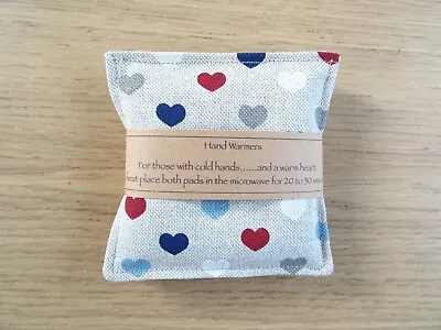 Hearts Hand Warmers Pocket Warmers Microwaveable Ideal Birthday Christmas Gift • £7.25