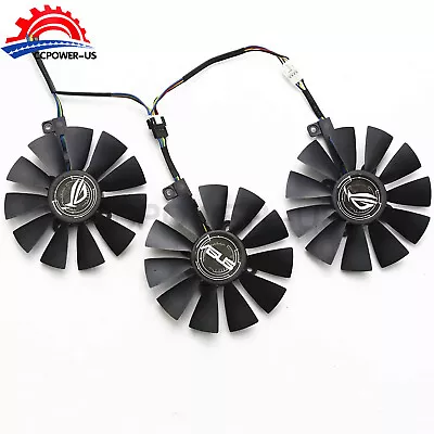 NEW Graphics Card Fan For ASUS Strix GTX980Ti/1070/R9390/RX480/580 T129215SU • $16.19