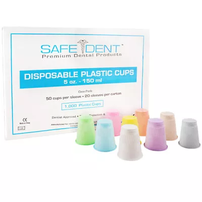 Safe-Dent Peach 5 Oz. Plastic Cups Case Of 1000 • $31.99