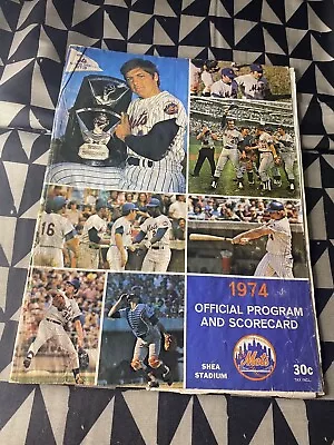 Vintage New York Mets 1974 Official Program And Scorecard August 1974 Seaver  • $6.95