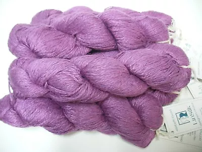 Lot 5 Hanks Elsebeth Lavold LinSilk #007 Mulberry Linen Viscose Silk Yarn • $49