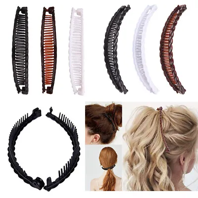 $2.85 • Buy Hair Claw Banana Hair Clip Hair Accessories Women Ponytail Holder Hair Barrette*