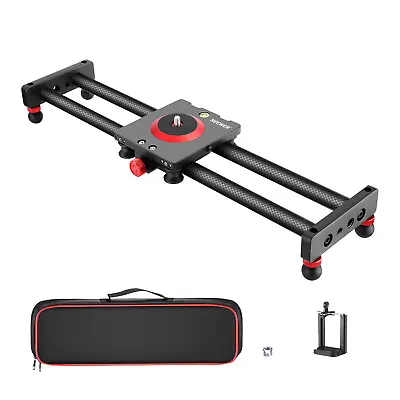 $59.49 • Buy Neewer Camera Slider Carbon Fiber Dolly Rail, 16''/40cm With 4 Bearings