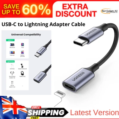 $55.30 • Buy USB-C To Lightning Adapter Cable USB Type C Male To Lightning Female Headphones
