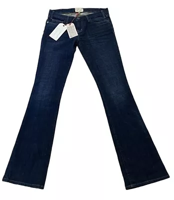 NWT Current/Elliott Women’s Dark Blue The Cowboy Bootcut Jeans Size 26 X 35 • $40.49