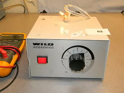 Wild Heerbrugg MTr 22 0-8v Microscope Lamphouse Power Supply 800872 • $75