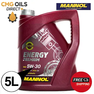 Mannol Energy (7908) 5w-30 *acea C3* Bmw Ll04 *longlife 4 *5 Litre* • £21.99