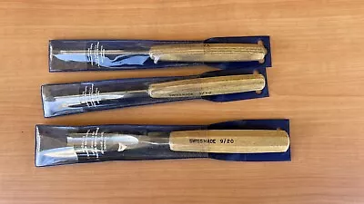 Swiss Made Intermediate Wood Carving Chisel Set # 9/20  9/10  9/5. • $100