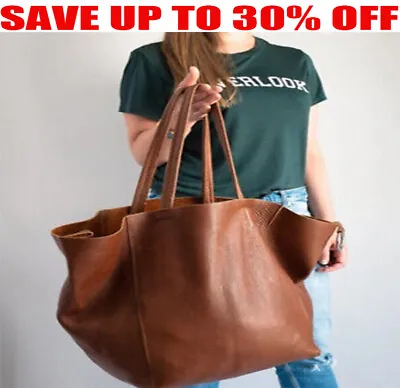 £23.64 • Buy Women Retro Large Capacity Soft Leather Tote Shoulder Bag Shopper Handbag LFL