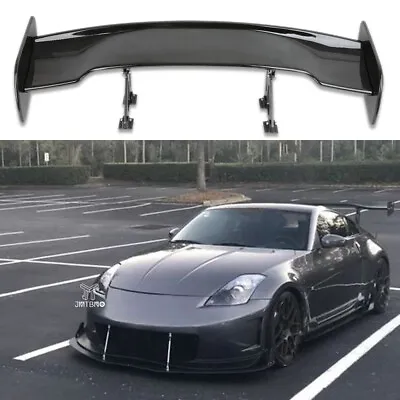 For Nissan 350Z 370Z Glossy Black 46'' Car Rear Trunk Spoiler Wings Lip GT Style • $199.09