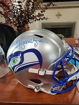 Matt Hasselbeck Signed Seahawks Throwback Speed Replica Helmet Beckett Coa • $175.95