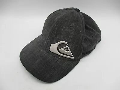 Quiksilver Youths Baseball Cap/Hat One Size Flexi Fit Adjustable Grey Beach Surf • $19.99