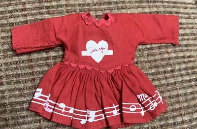 Mary Hartline Doll Dress 8 Inch Vintage Red Heart Repairs Made • $3