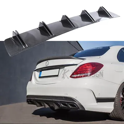 Car Rear Bumper Diffuser Shark Fins Splitter For Mercedes Benz C-Class CLA C250 • $45.08