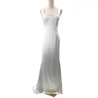 LULU'S XL Sensational Promise White Square Neck Mermaid Maxi Dress B131 Flaw • $29.75