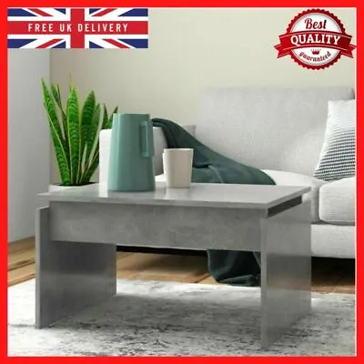 CONCRET Grey Modern Coffee Table Living Room Decor Furniture Unit Side End Table • £28.95