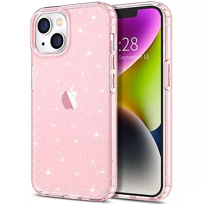 Hython Case For Iphone 14 Plus Case Glitter Cute Sparkly Clear Glitter Shiny Bl • $50.69