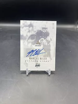 2018 Panini Luminance Rookie Ink Gold Blue Marcus Allen #RI-MAR RC Auto /99 • $19.99