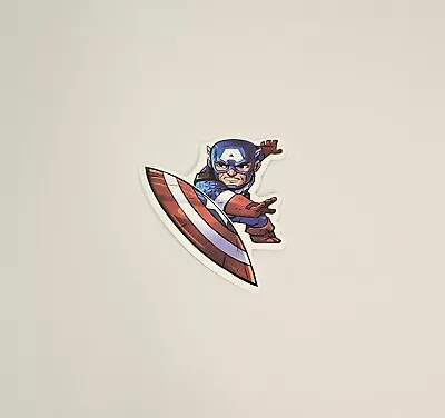 Captain America Throwing Shield Laptop Sticker 3 Inches  • $2.18