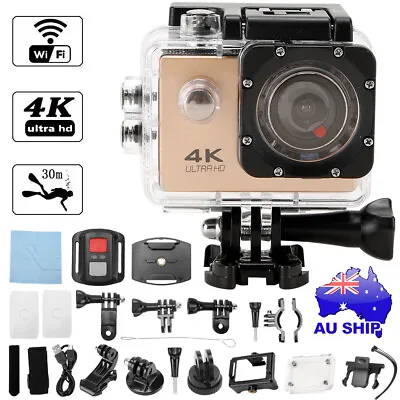 4K 1080P Sport Action Camera Cam Video DVR Waterproof Camcorder Remote For GoPro • $34.95