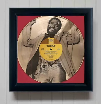 Marvin Gaye  Let's Get It On   Framed Shadowbox Wall Art Display • $149.95