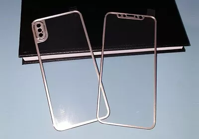 For IPHONE X XS 6D Safety Glass Temp Curved Display 9H Glass Gold Front+Rear • $6.48