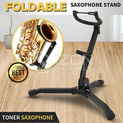$28.95 • Buy 1-2 Alto Saxophone Stand Folds Up Compactly Stand Tool  Sax Portable Metal