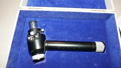 Orphaned Microscope Part Reichert D10x Black Discussion Observation Tube & Case • $40