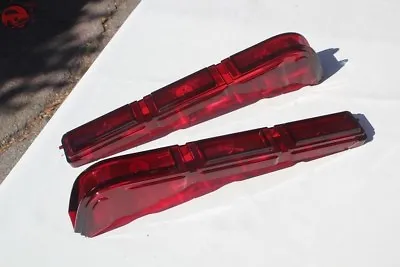 1966 Chevy Impala Rear Tail Light Lamp Lenses Right Hand Left Hand Pair Red New • $110.38