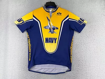 Voler Cycling Jersey Adult Extra Large Blue Yellow Blue Angels SEAL Trident Poly • $36.29