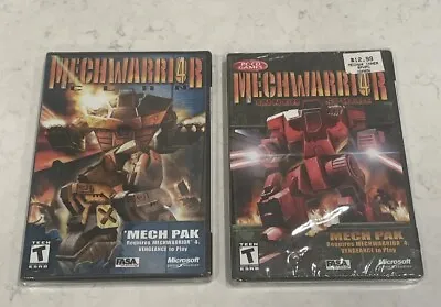 RARE Lot 2 Mech Warrior 4 Mech Paks: Clan Arsenal & Inner Sphere PC SEALED!!! • $120