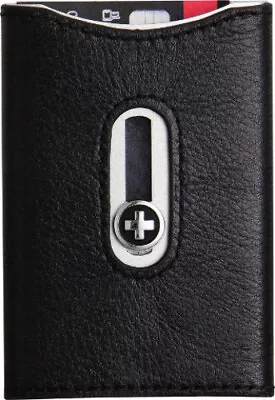 Wagner Wallets/Money Clips New Swiss Wallet Black W/Silver SW751 • $53.96