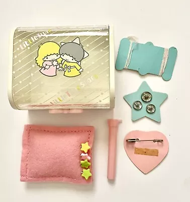 Vintage Sanrio Little Twin Stars Mini Sewing Box Kit Kiki And Lala Circa 1976 • $72