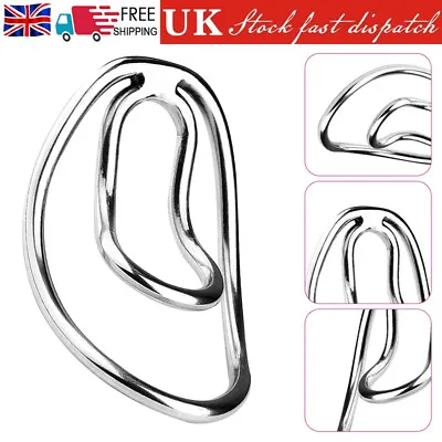 Male Metal Scrotum Clamp Ball Stretcher Penis Chastity Ring Enhancer Device BDSM • £10.98