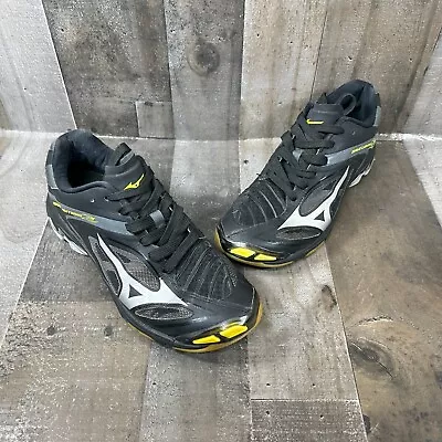 Mizuno Wave Lightning Z3 Shoes Black Silver Women Size 10 • $27.99