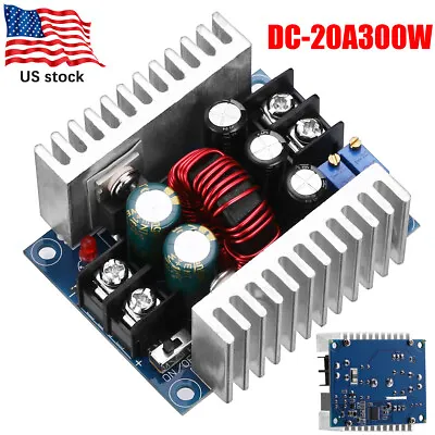$8.59 • Buy 20A300W DC-DC Converter Step Down Buck-Boost Power Adjustable Charger Board Tool